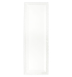 Plat dentelle rectangulaire 13 X 40 cm blanc réf.FRA8834