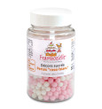 Pot décors sucrés Perles rose/blanc 50g