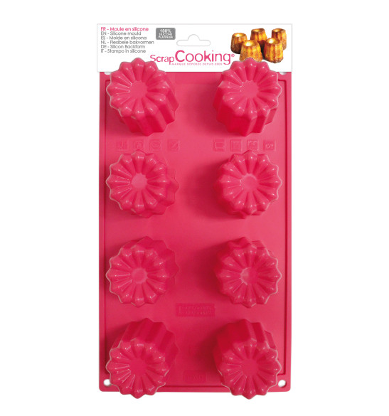 Moule à gâteaux silicone 8 cannelés